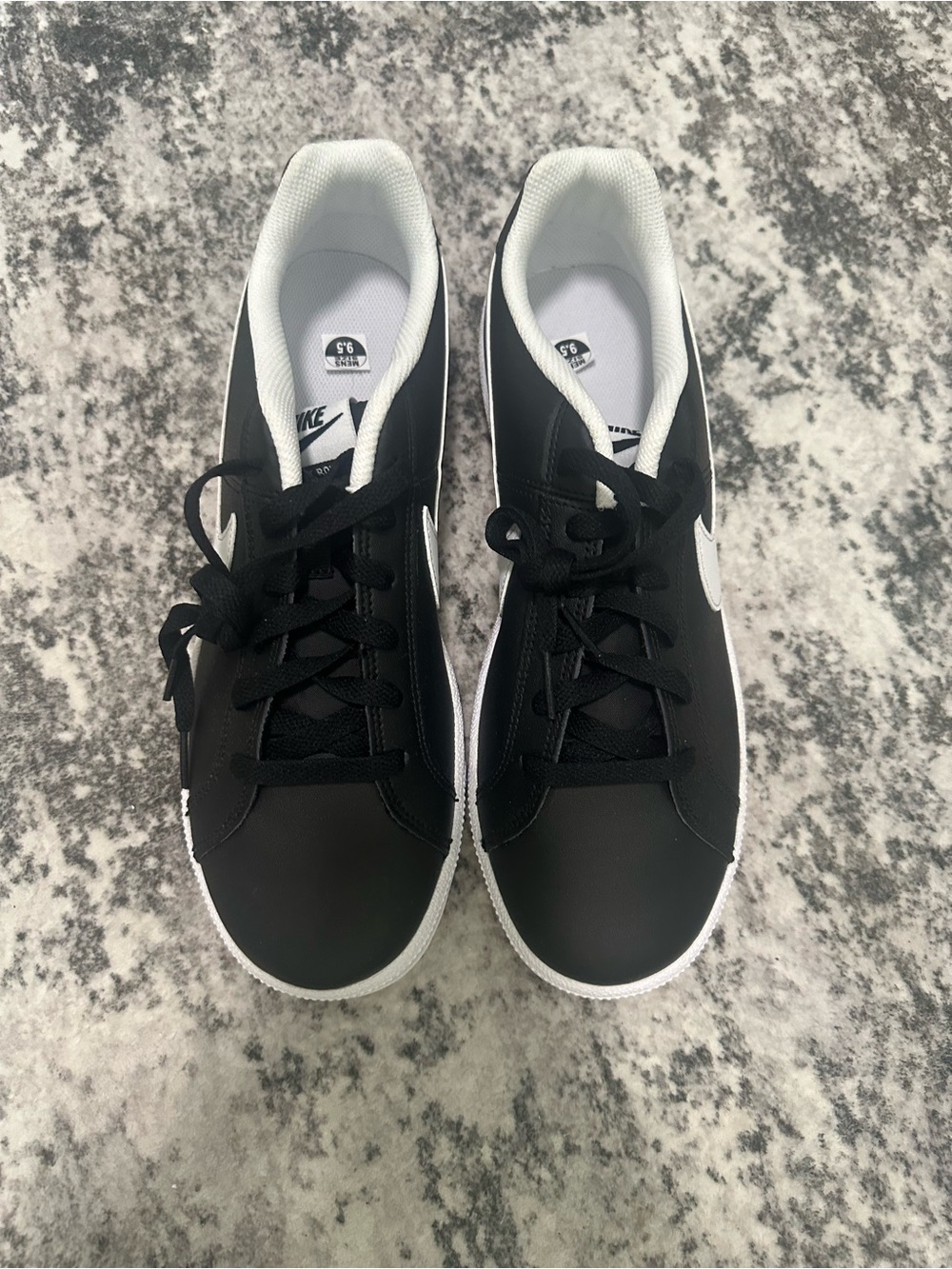 Nike Black and White Men's Low-Top Sneakers (Nike Court Royale)